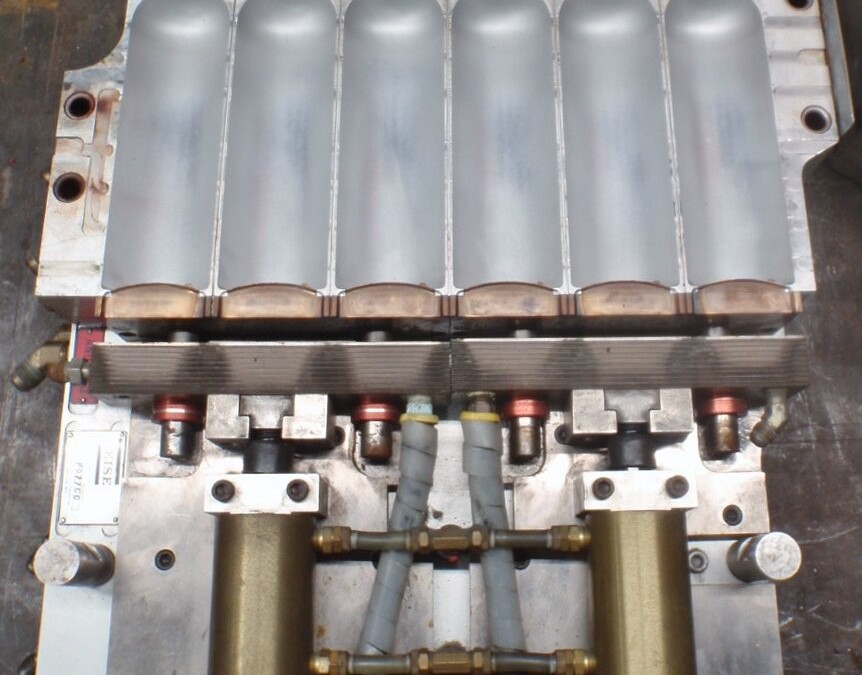 Heise Unknown Model 18oz Boston Round Bottle Molds - Image 2