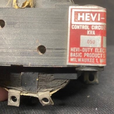 Hevi-Duty Electric Co. D47649S Control Circuit Transformer - Image 2