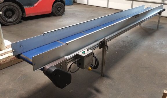 HFA Press A82 Flat Conveyor, 170 inches long