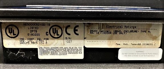 Horner Automation HE500OCS210G-19 Operator Control Station - Image 4