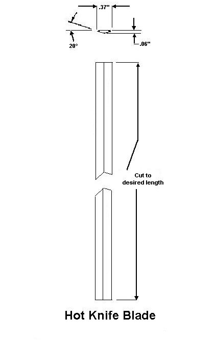 Hot Knife Parison Knife Blade