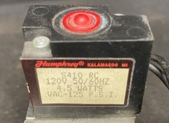 Humphrey S410-RC 120V Solenoid Valve - Image 3
