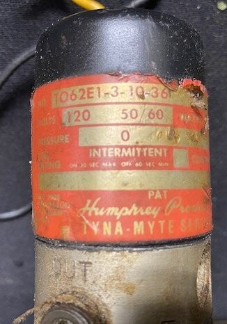 Humphrey TO62E1-3-10-36 Solenoid Valve - Image 3