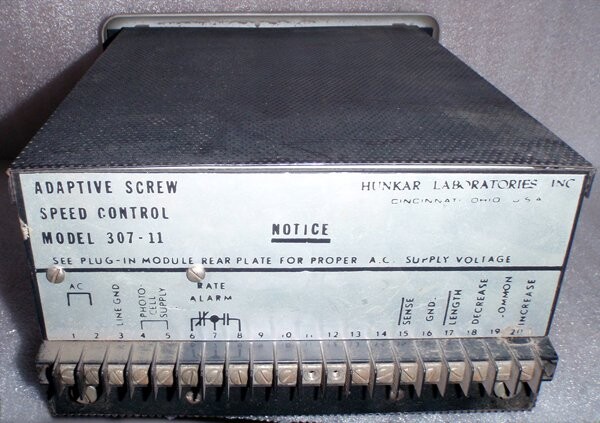 Hunkar Laboratories 307-11 Adaptive Screw Speed Control Module - Image 2