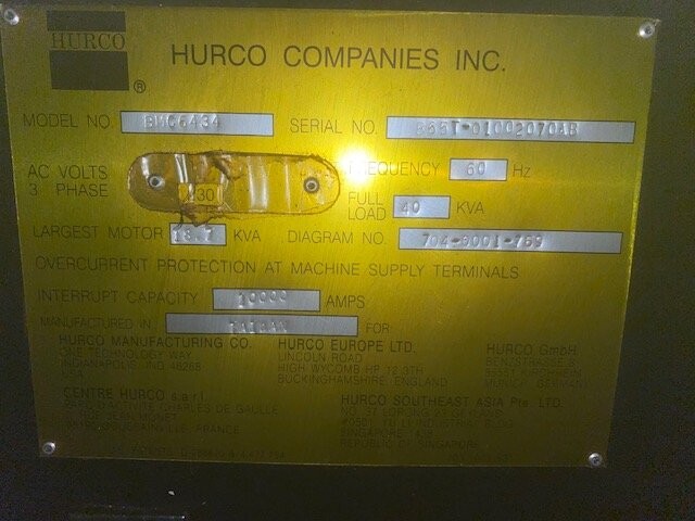 Hurco BMC6434 Vertical Machining Center - Image 2