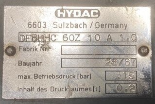 Hydac DFBHHC 60Z 10A1.0 Hydraulic Valve - Image 2