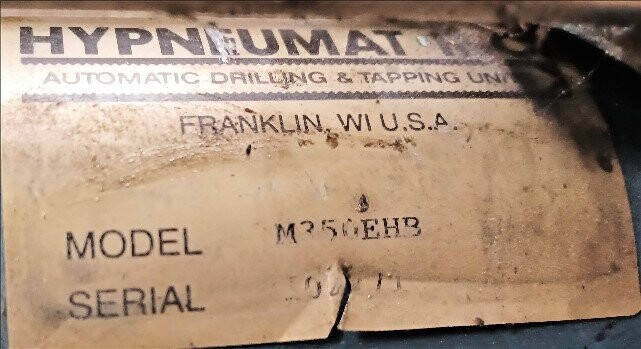 Hypneumatic M350EHB Automatic Drilling and Taping Unit with DC Motor - Image 2