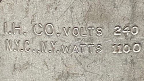 I.H. Co Unknown Model Band Heater - Image 2