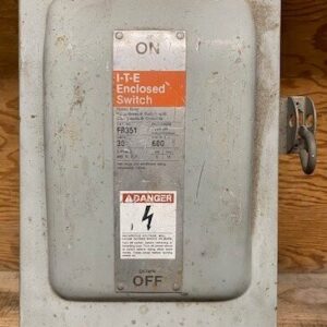 ITE FR351 Type 3R Heavy Duty Vacu-Break Clampmatic Safety Switch