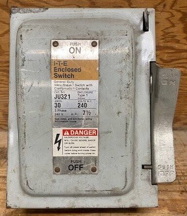 Siemens JU-321 Type 1 ITE Enclosed Safety Switch