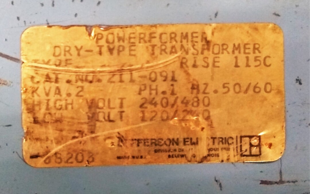Jefferson Electric 211-091 Powerformer .2 KVA Transformer - Image 2