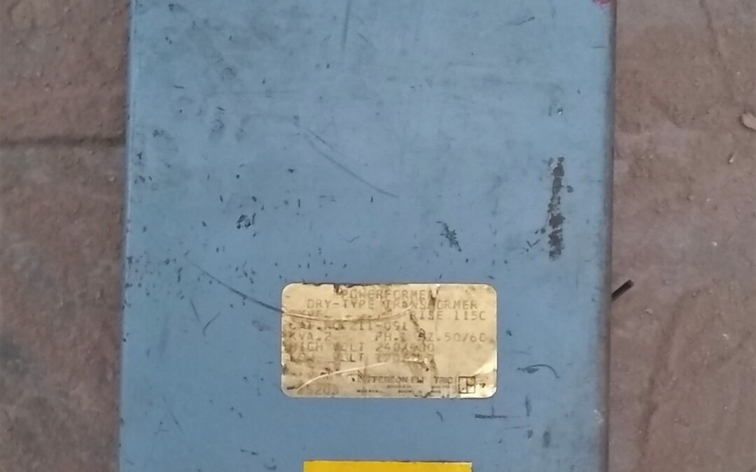 Jefferson Electric 211-091 Powerformer .2 KVA Transformer