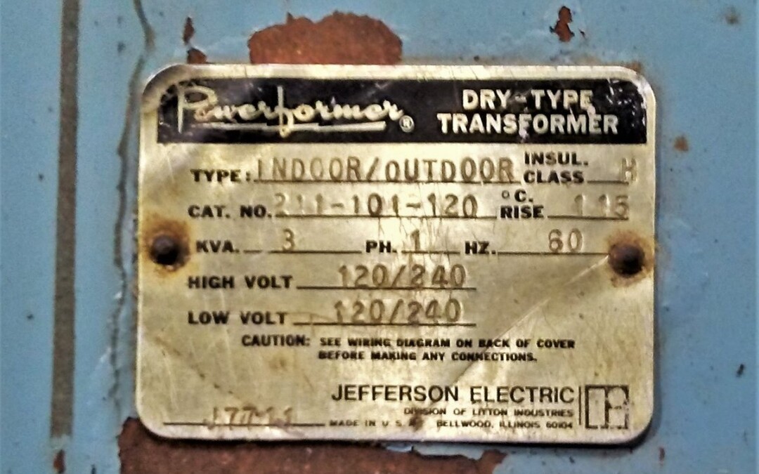 Jefferson Electric 211-101-120 Powerformer 3 KVA Transformer - Image 2