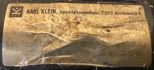 Karl Klein DNG 1-1.5K L Blower - Image 2