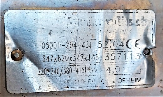 Keller, Ihne & Tesch 05001.204.452 Heater Plate - Image 3