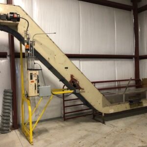 L-shaped 20 ft. Long incline conveyor