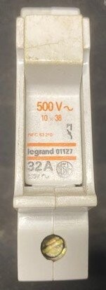 Legrand 01127 10x38 Fuse Holder