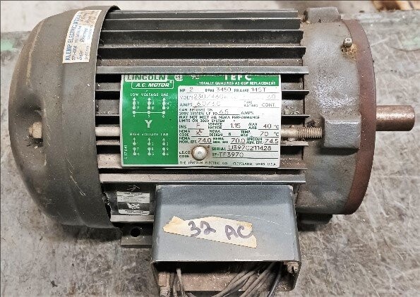 Lincoln Electric TF3970 2 HP Motor