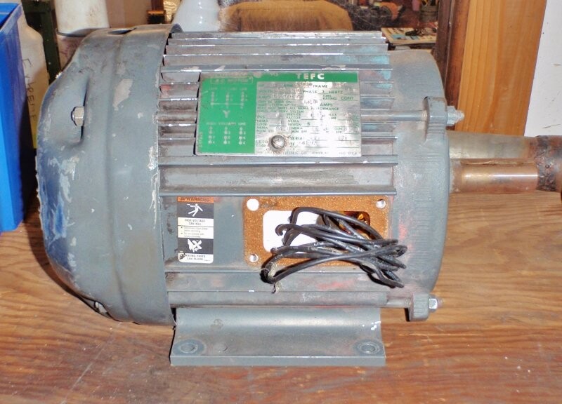 Lincoln Electric TF4192 TEFC 5 HP Motor