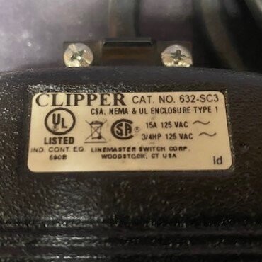 Linemaster 632-SC3 Clipper Foot Operated Switch - Image 2
