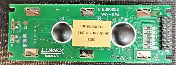 Lumex LCM-S01602DSF/C LCD Character Display Module - Image 2