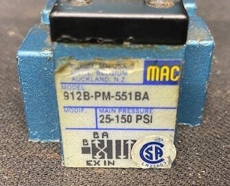 MAC Valves 912B-PM-551BA Pneumatic Solenoid Valve - Image 3
