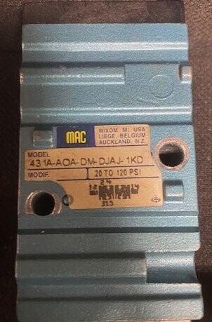 MAC Valves 431A-AOA-DM-DJAJ-1KD Solenoid Valve - Image 2