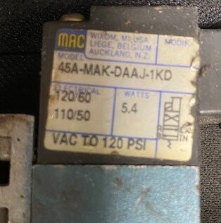 MAC Valves 45A-MAK-DAAJ-1KD Pneumatic Valve - Image 2