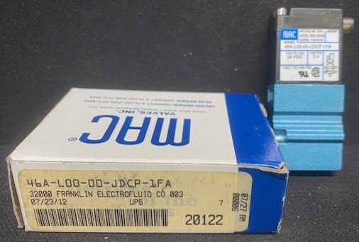 MAC Valves 46A-L00-00-JDCP-1FA Solenoid Valve