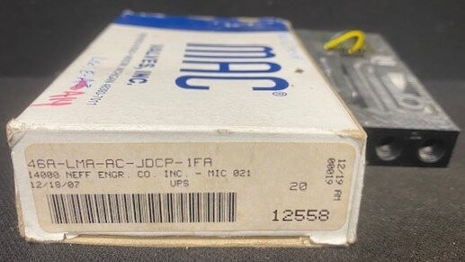 MAC Valves 46A-LMA-AC-JDCP-1FA Base for Solenoid Valve