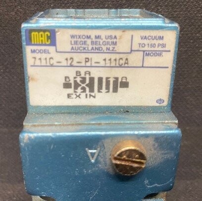 MAC Valves 711C-12-PI-111CA Pneumatic Valve - Image 2