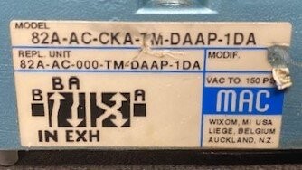MAC Valves 82A-AC-CKA-TM-DAAP-1DA Valve - Image 3