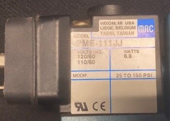 MAC Valves MV-A1C-A111-PM-111JJ Solenoid Valve - Image 3
