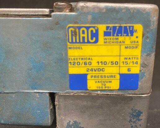 MAC Valves Unknown Model Control Valve - Image 2