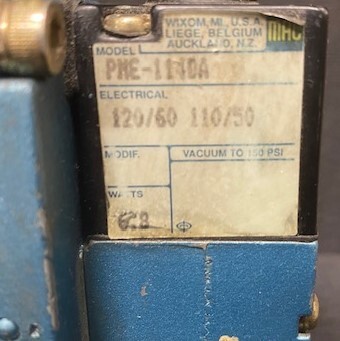 MAC Valves Repl# 6531B-000-PM-114DA Pneumatic Valve - Image 3