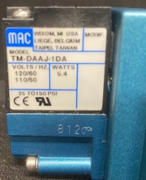 MAC Valves Repl# 82A-AC-000-TM-DAAP-1DA Pneumatic Valve - Image 4