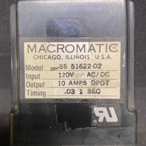 Macromatic SS 51622-02 AC120V Time Delay Relay