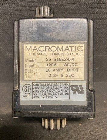 Macromatic SS 51622-04 Time Delay Relay - Image 2
