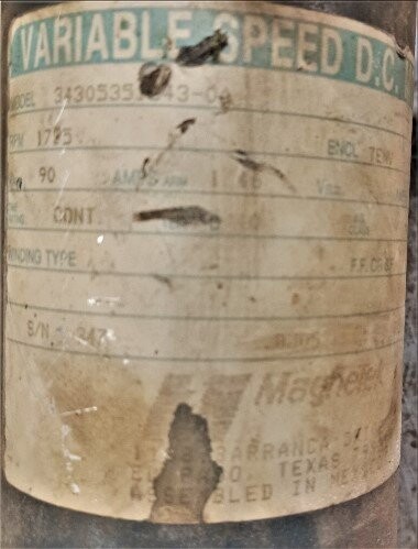 MagneTek 3430531843-04 1/8 HP Variable Speed DC Motor - Image 2