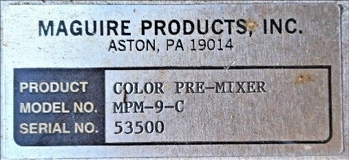 Maguire MPM-9-C Pre-Mixer - Image 3