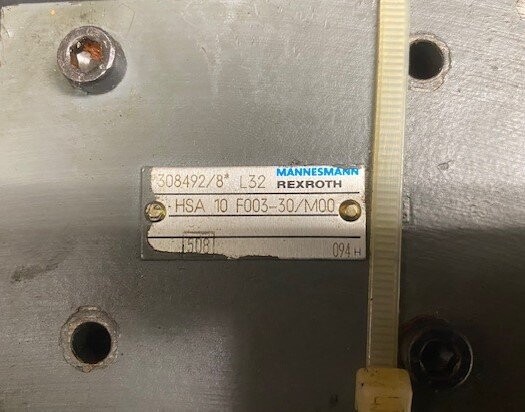 Mannesmann-Rexroth HSA 10 F003-30/M00 Hydraulic Valve - Image 2
