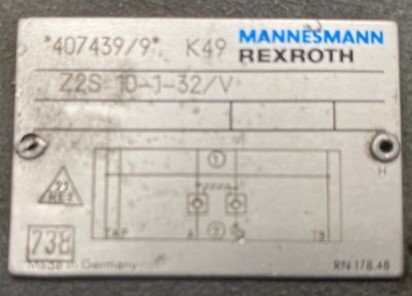 Mannesmann-Rexroth Z2S 10-1-32/V Hydraulic Valve - Image 2