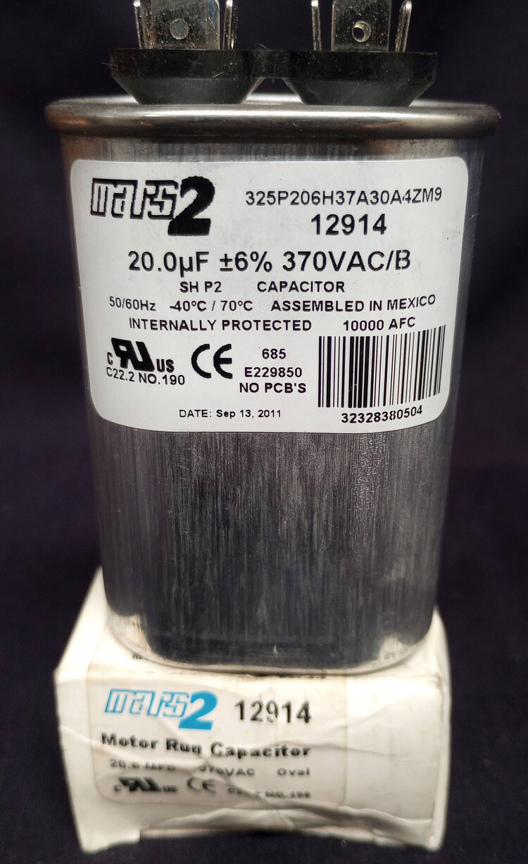 MARS2 Oval Motor Run Capacitor