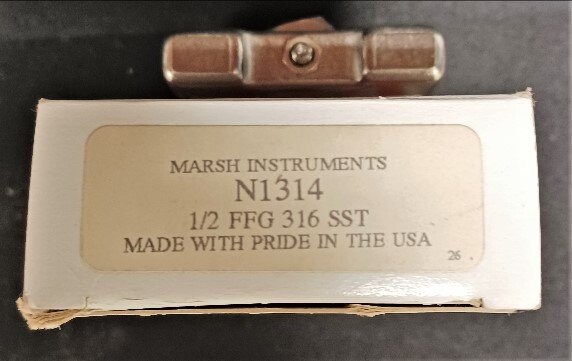 Marsh Instruments N1314 0.5 Inch Needle Valve - Image 2