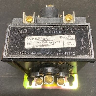 MDI 330NO-120A Mercury Contactor - Image 2