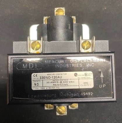 MDI 330NO-120AU Mercury Contactor - Image 2