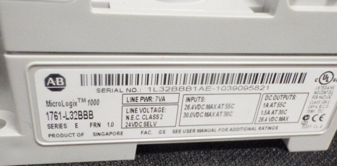 Allen-Bradley 1761-L32BBB MicroLogix 1000 Programmable Logic Controller Systems - Image 2