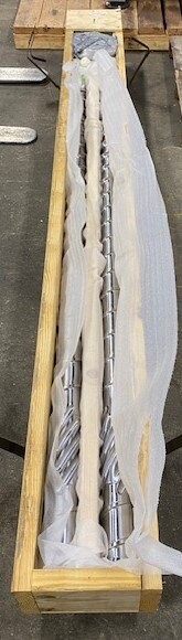 Milacron 2BE1080240053 24:1 Polyehtelene Extruder Screw