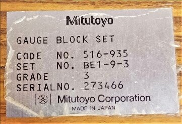 Mitutoyo 516-935 Gauge Block Set - Image 3