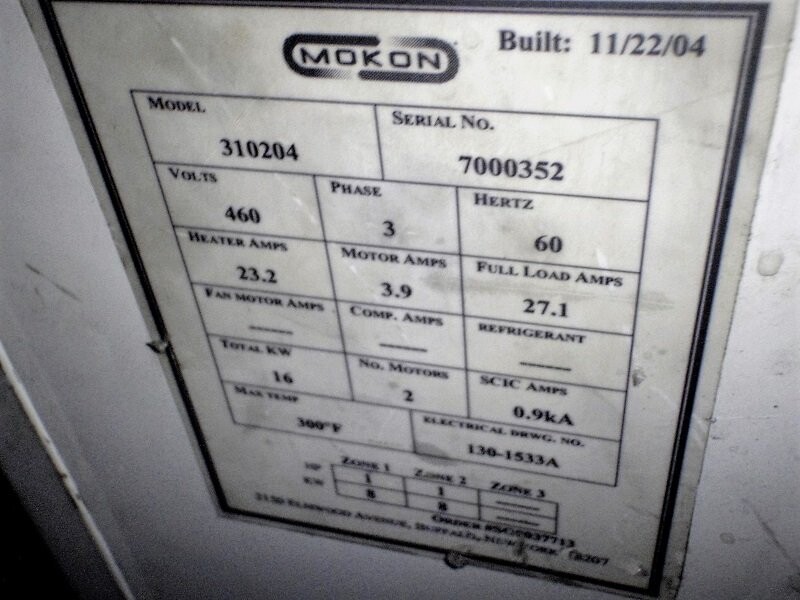 Mokon model 310204 dual zone 16 KW thermolator - Image 3
